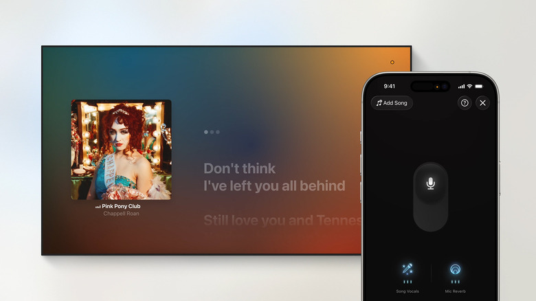 Apple Music app on an Apple TV 4K