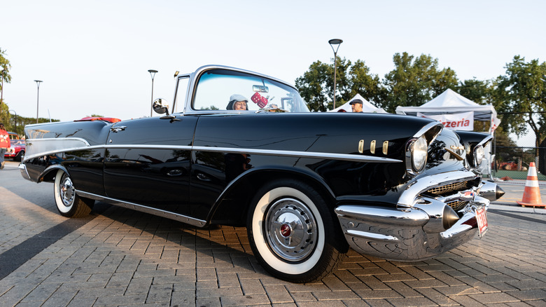 1957 Chevrolet Bel Air convertible at a car show
