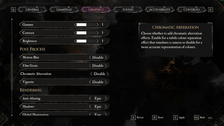 Graphics settings in Claire Obscure: Expedition 33