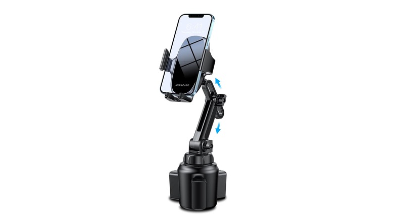 Phone in cup holder phone mount