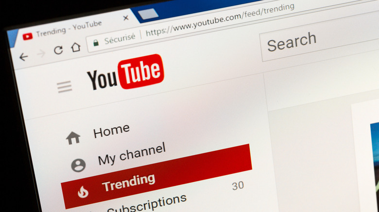 The YouTube homepage design dating back to 2017