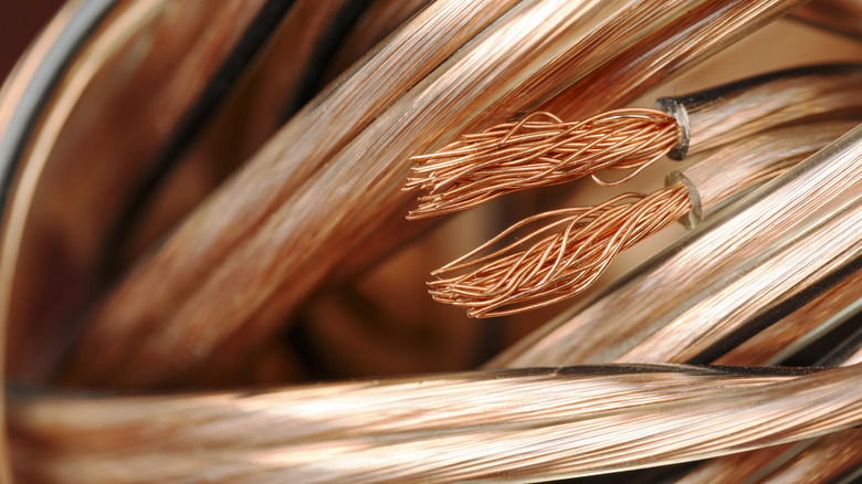 closeup of wires