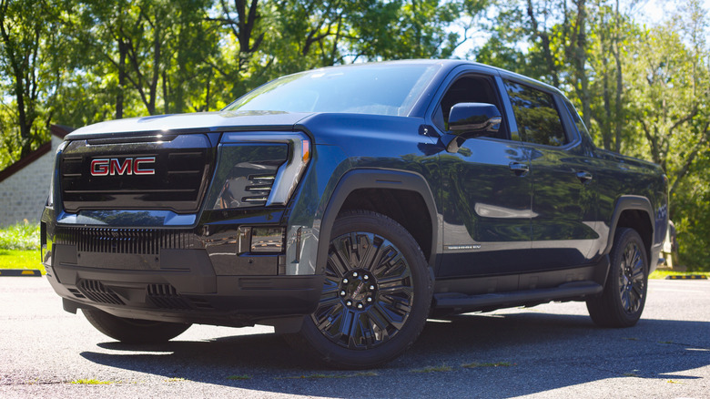 2026 GMC Sierra EV front 3/4 view