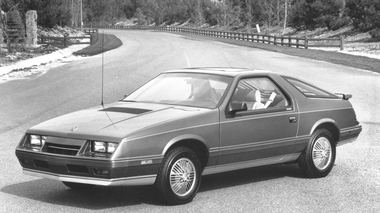 Front-quarter shot of a Chrysler Laser