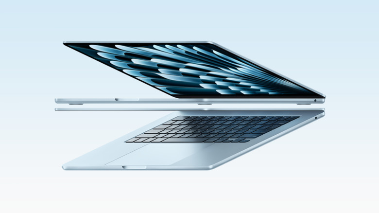 MacBook Air mirrored view