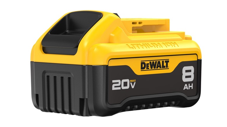 20V MAX 8Ah Battery against white background