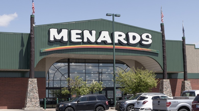 A Menards store front.