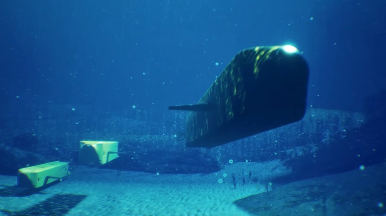 Lockheed Lamprey drones lifting off the sea floor