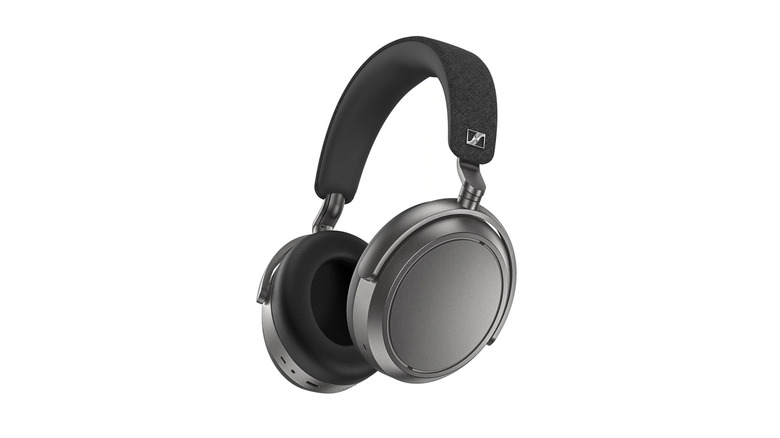 A close up shot of the Sennheiser Momentum 4 Wireless headphones