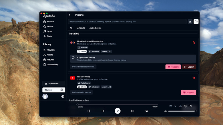 Spotube on macOS desktop