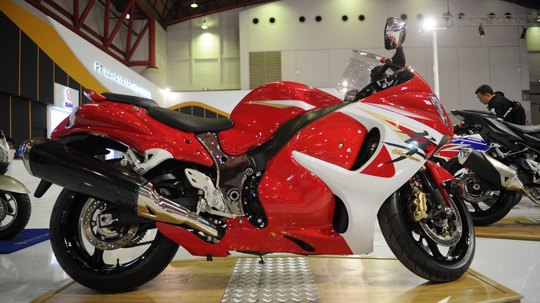Suzuki Hayabusa at a motor show