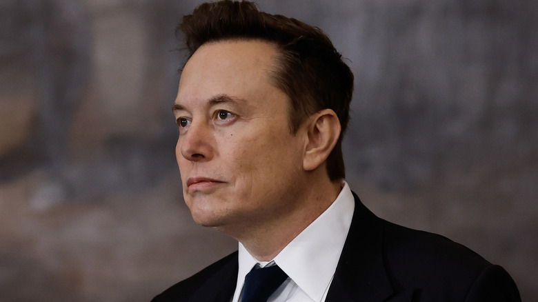 elon musk standing